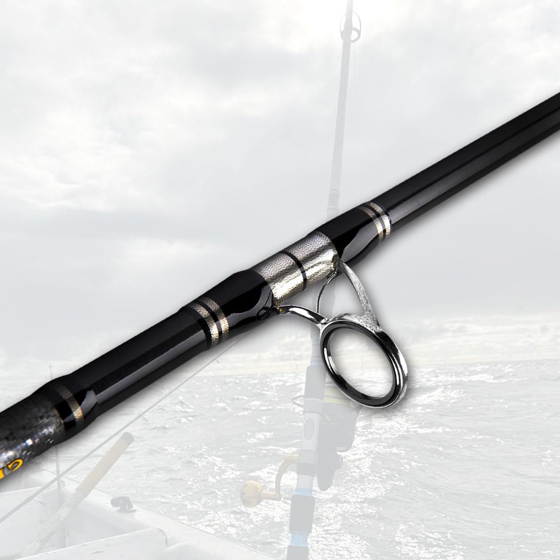 Fiblink 3-Piece Carbon Fiber Spinning Fishing Rod - Image 2